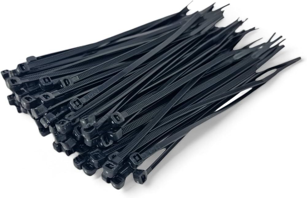 Others *Gocableties Black Cable Ties Heavy Duty, 580mm x 12.7mm, Pack of 100, Long Nylon Zip Ties, Plastic Tie Wraps, Secure Self-Locking Mechanism, for Home, Garden, Office and DIY