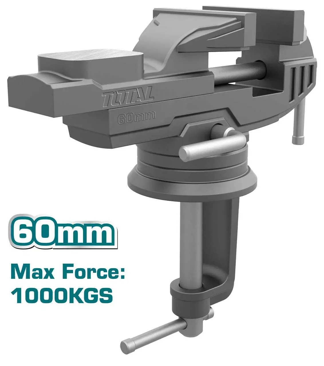 TOTAL - Bench Vise 60mm (T-THT6126) / Table Vise / Vise