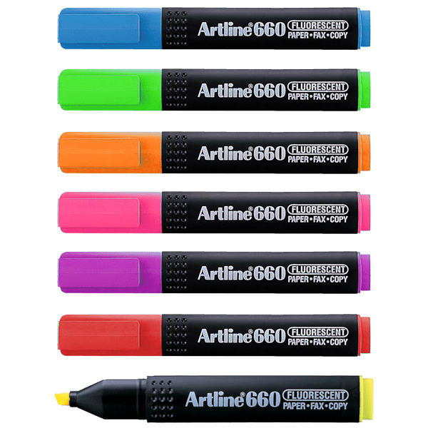 Artline 660 Highlighter / ALL COLOUR