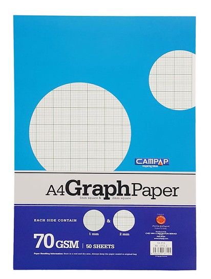 Others *CAMPAP CA4797 A4 Graph Sheet Paper With Line