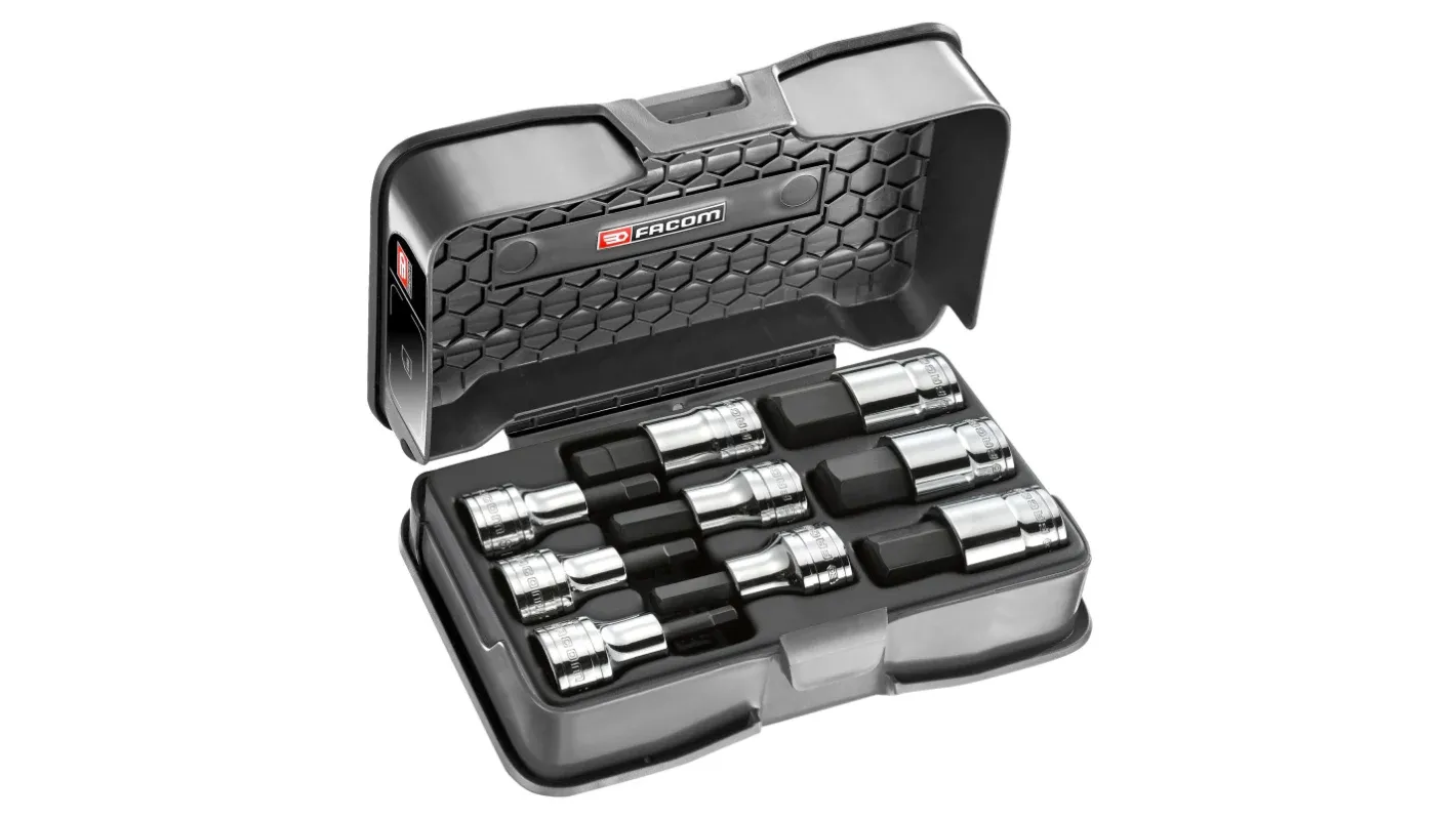 Others *Facom 9-Piece Metric 1/2 in Bit Socket Set , 6 point
