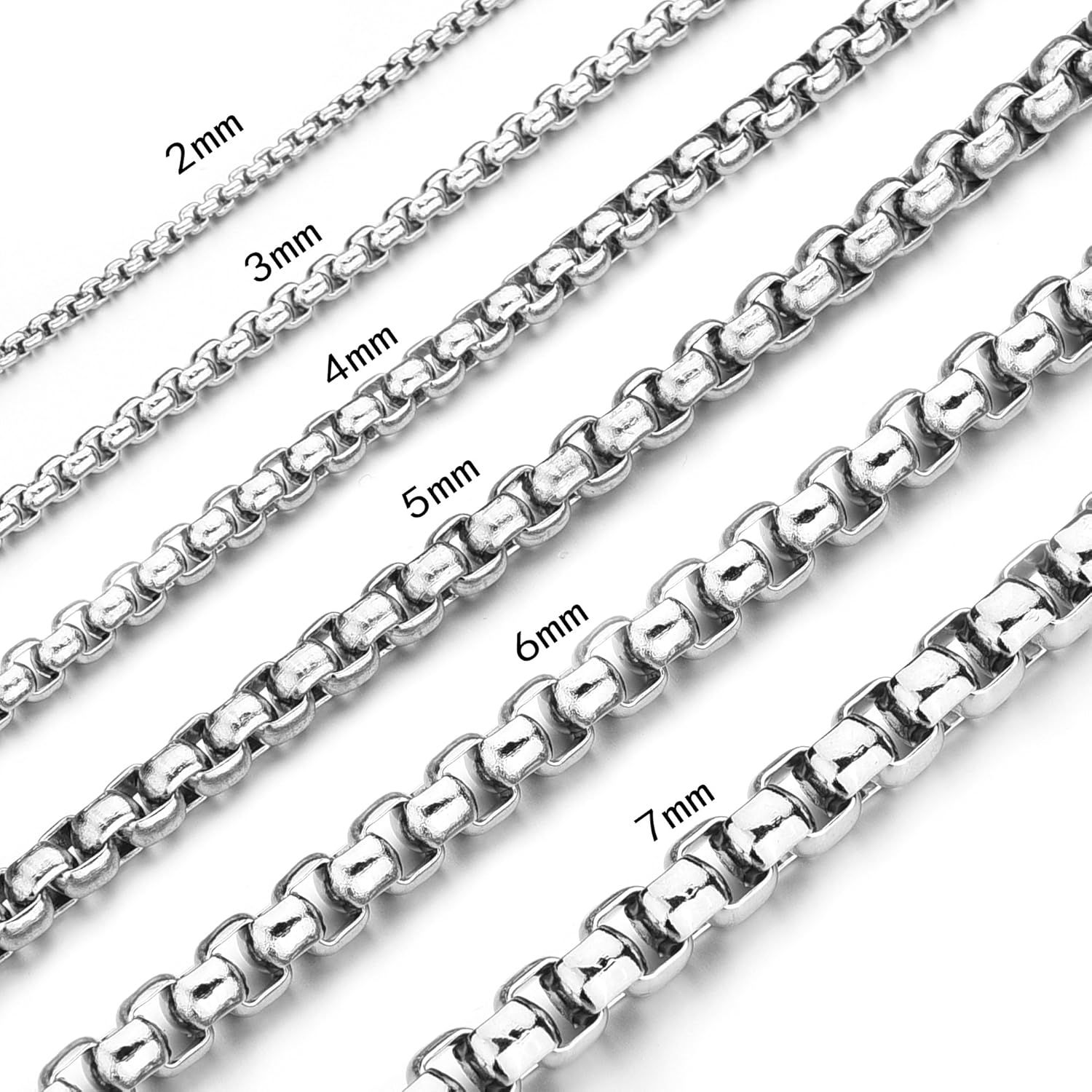 OEM SUS304 Stainless Steel Chain 1.5mm â€“ 6mm