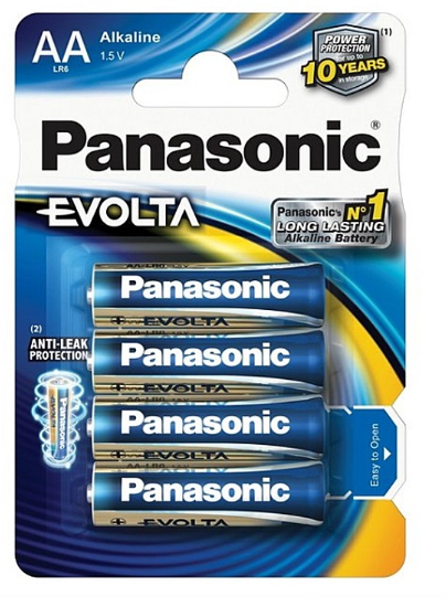 QP [BTB] Panasonic Battery AA Alkaline/Evolta LR6EGM/4B (4's)