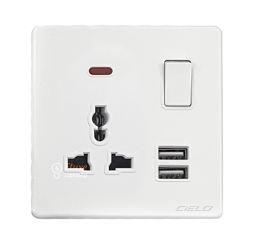 SE SETIA ELECTRIC CIELO 1G 3PIN UNIVERSAL (NEON) & 2USB