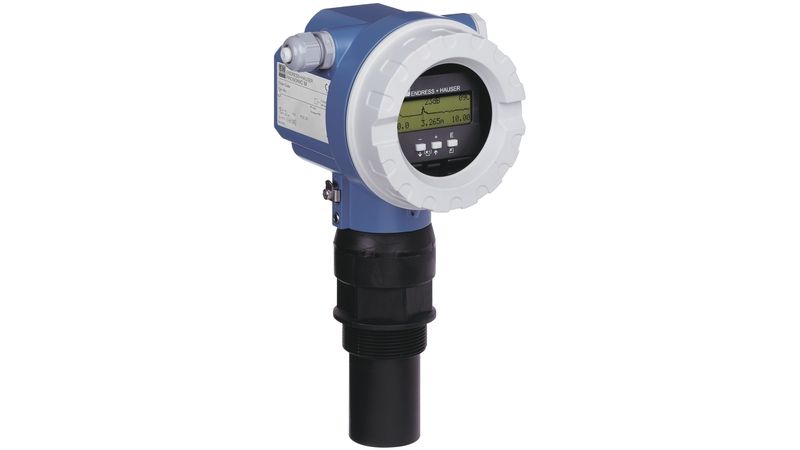Make : Endress+Hauser, Switzerland  Model : Prosonic M FMU41-ANB2A2  Measuring range : 8m (liquid) / 3.5m (solid)  Material : Sensor – PVDF; Seal – EPDM   Process connection : Thread ANSI NPT 2”, PVDF  Power supply : 2-wire; 4 – 20mA HART  Operation : 4-line display VU331, envelope curve display on site   Housing : F12 Alu, coated, IP68 NEMA6P  Cable entry : Gland M20