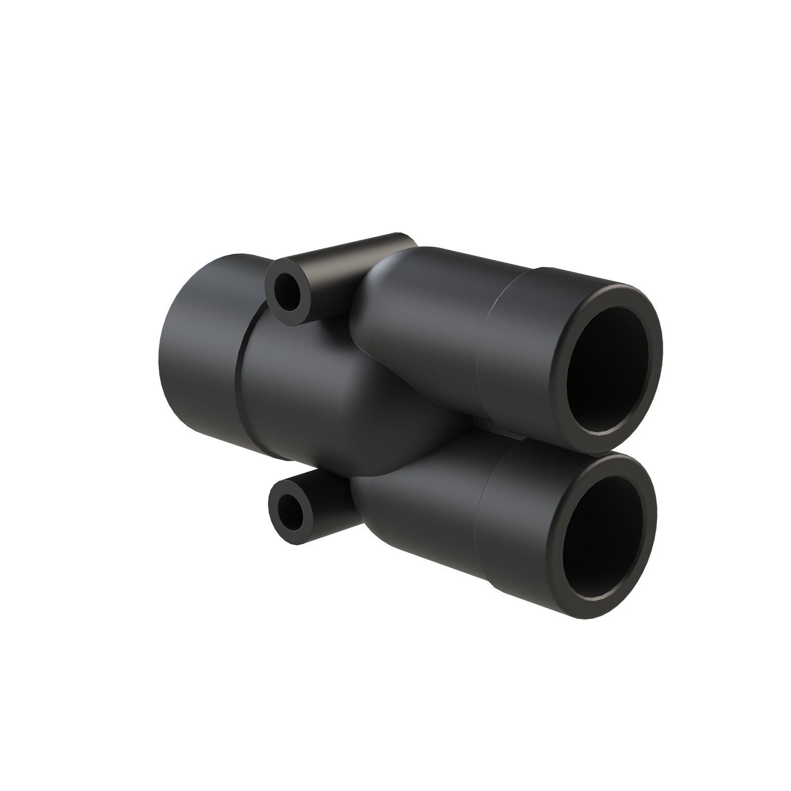 Others *Y Piece, Conduit Fitting, 23mm Nominal Size, Polyamide 6, Black