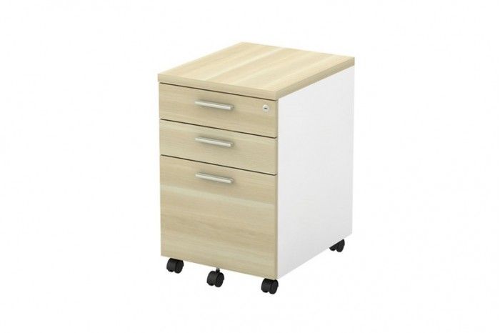 Reliance Mobile Pedestal With Castor (Wooden) / Side Drawer / Laci Mudah Alih Kayu / Mobile Drawer / Office Drawer # Laci Pejabat Berkunci # Warna Maple Kayu # 2 Keys Centre Locking # Buatan Malaysia # SQ Q-YM2 # RS2406 ( KTT : 1 Unit )