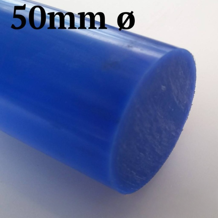 NYLON ROD BLUE COLOR 50MM DIAMETER