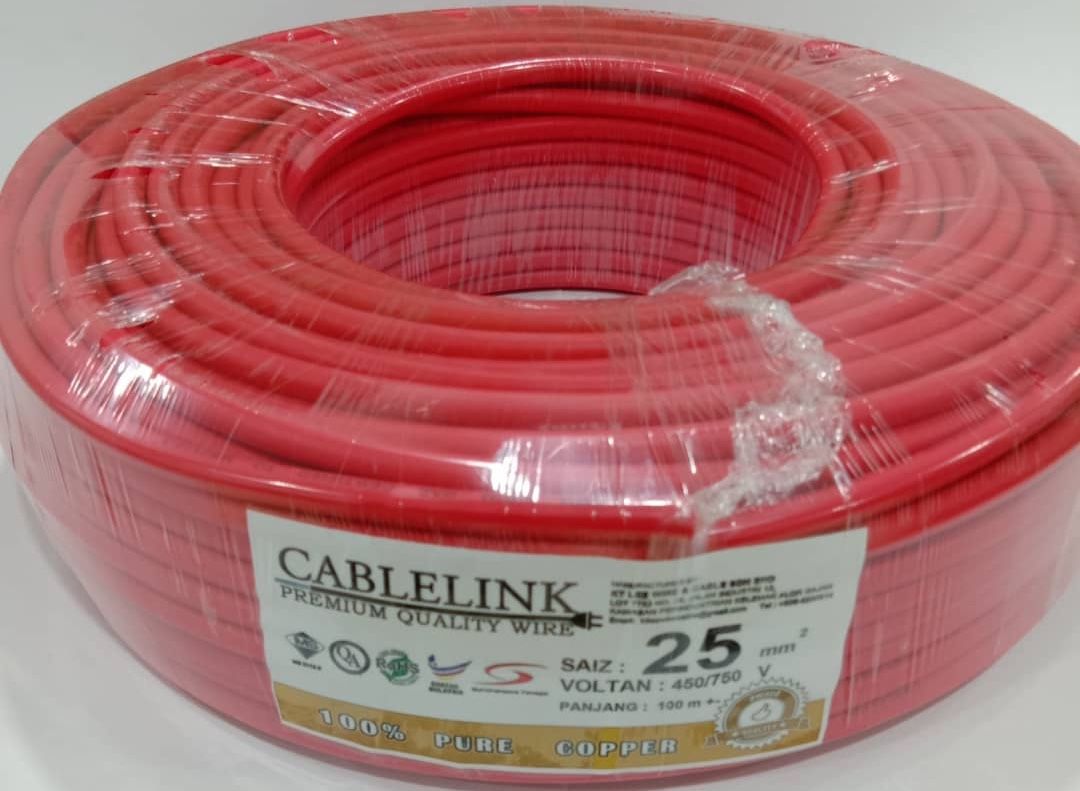 SE SETIA ELECTRIC CABLE LINK 2.5MM SINGLE CABLE (SIRIM) RED