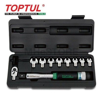 TOPTUL 8PCS 1/2" DR. Head-Interchangeable Spanner Torque Wrench Set GAAI0801