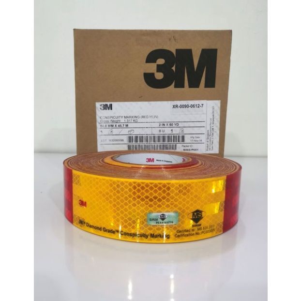 Side Marking 3M Diamond Grade Reflective Sticker With SIRIM / Type 5 / Sticker Puspakom / Sticker JPJ (150 PCS) 3M ORIGINAL MALAYSIA SIRIM