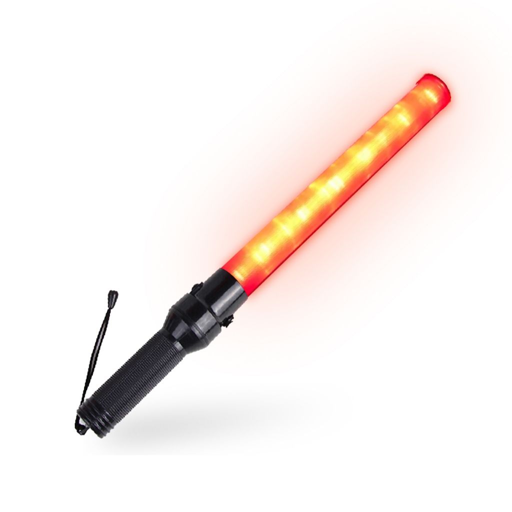 ok Red LED Traffic Safety Baton Light 40cm/ Lampu Baton Keselamatan Trafik LED Mera