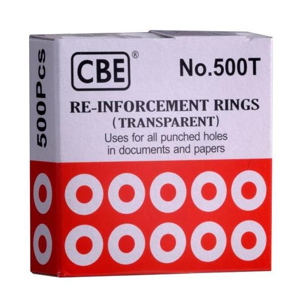 CBE Transparent Reinforcement Ring Sticker For Paper Puncher 500pcs