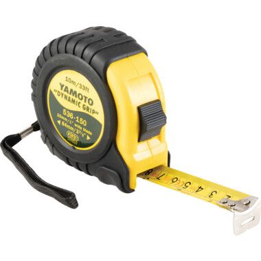 YAMOTO Dynamic Grip, 3m / 10ft, Heavy Duty Tape Measure, Metric, Class II