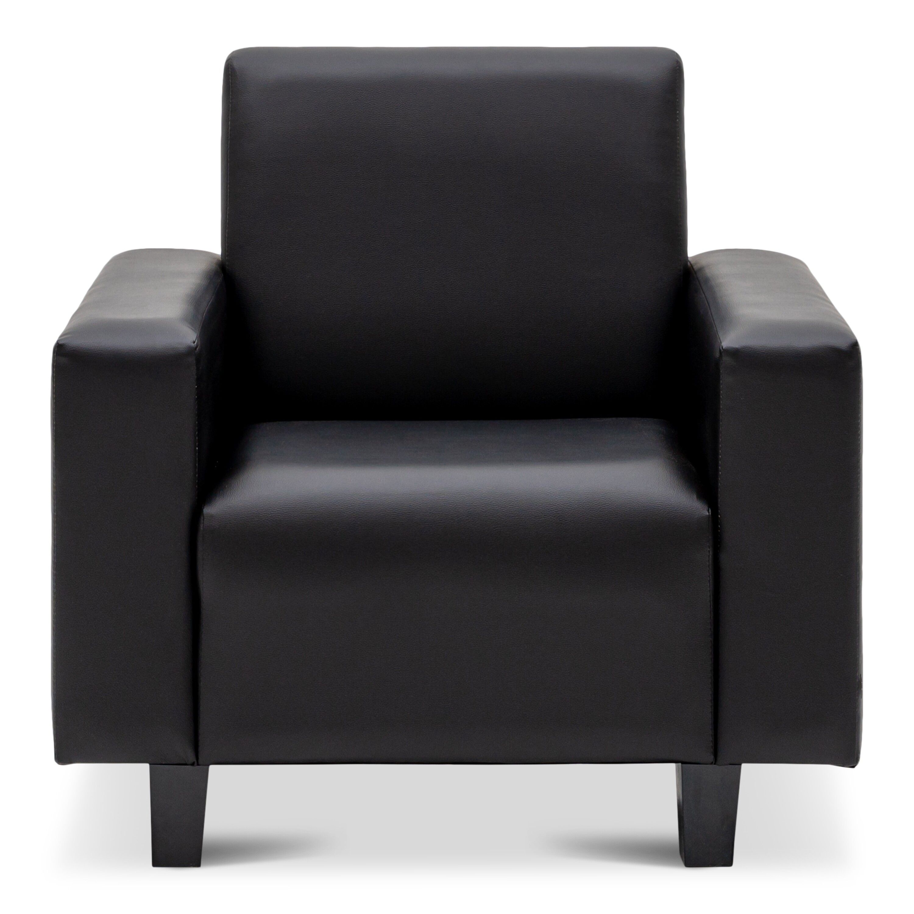 QP BLACK SOFA SINGLE SEATER