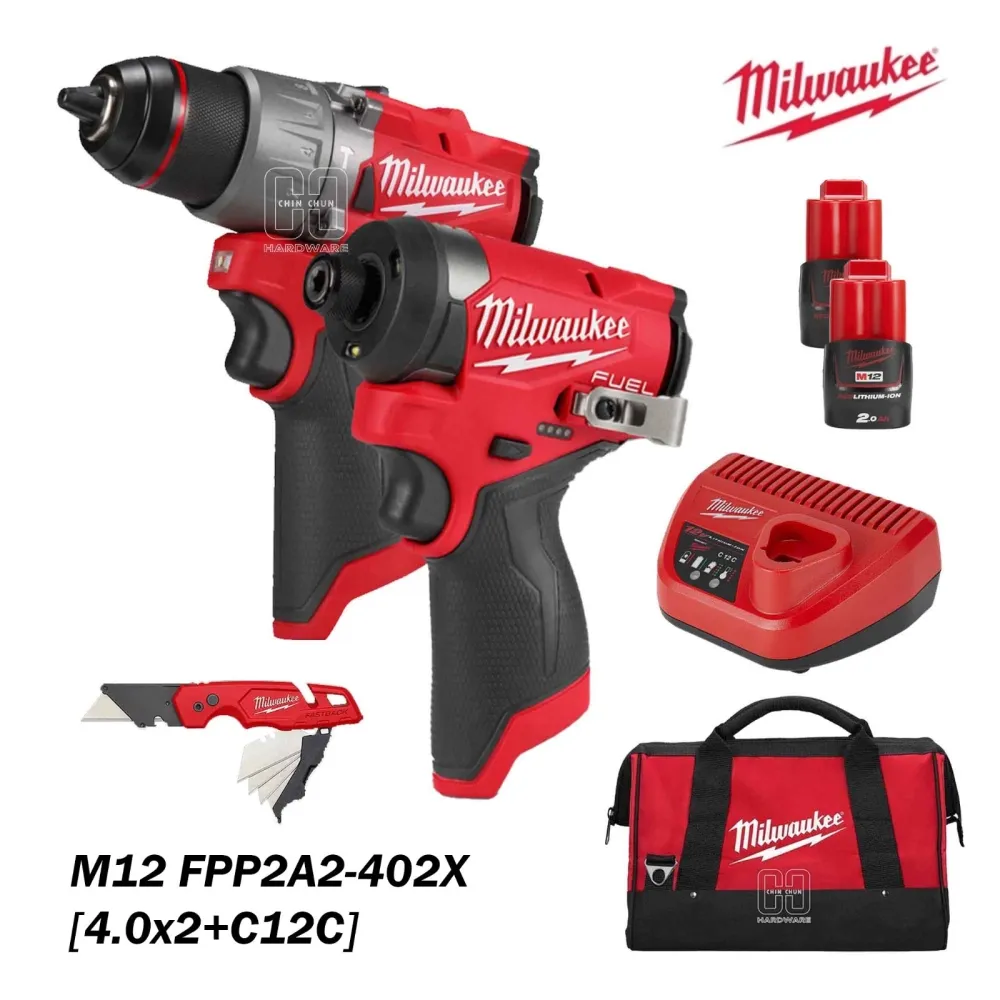 Basic Electric Tool (Milwaukee + Total) - M12 CH / M12 FPD2 / M12 FID2 / M12 FCOT-402C + THT117871/THT118871/THT261625/THTIP2761/THTIS566 + THPTCS71321