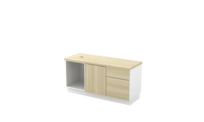 VS FIXED PEDESTAL 1D1F + OPEN SHELF + SWINGING DOOR (R )