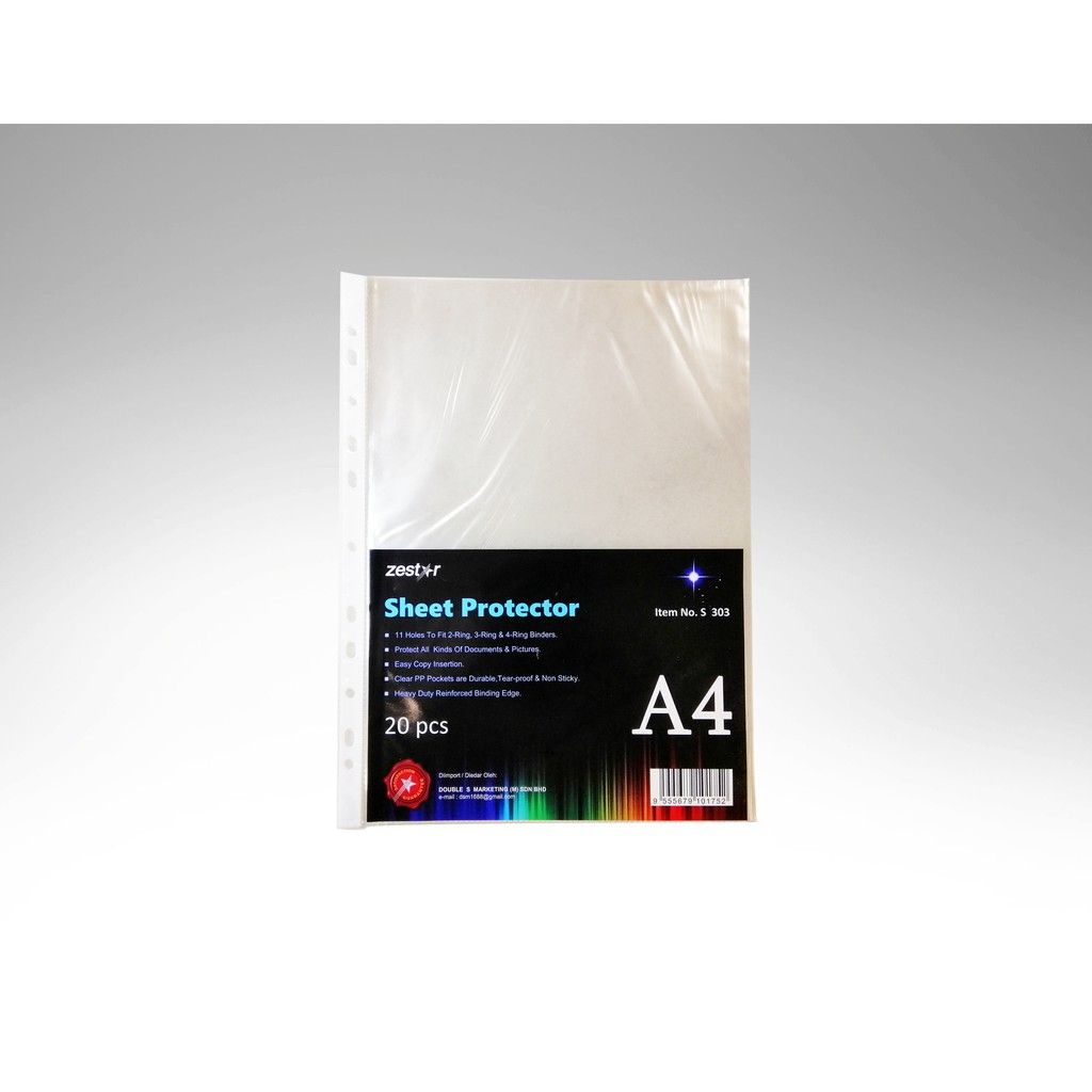 PP PROTECTOR SHEET A4 11HOLE 20S