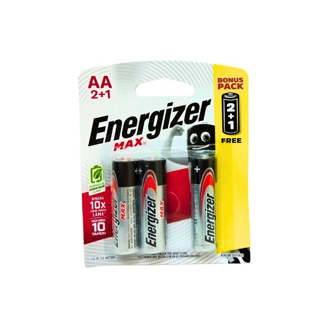 Energizer MAX AA Battery 2 Free 1 Pack