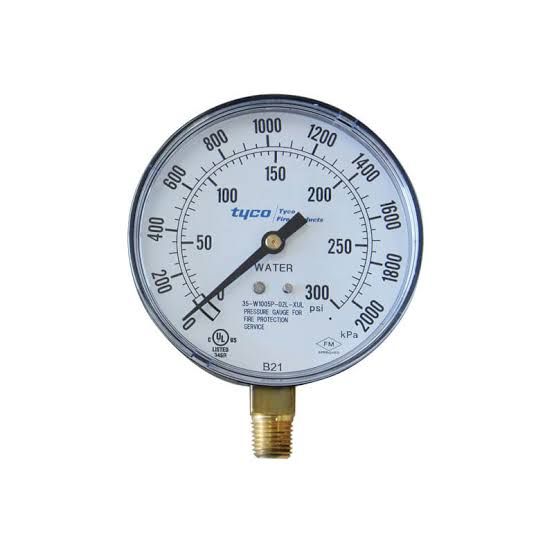 PRESSURE GAUGE FOR FIRE PROTECTION SERVICE