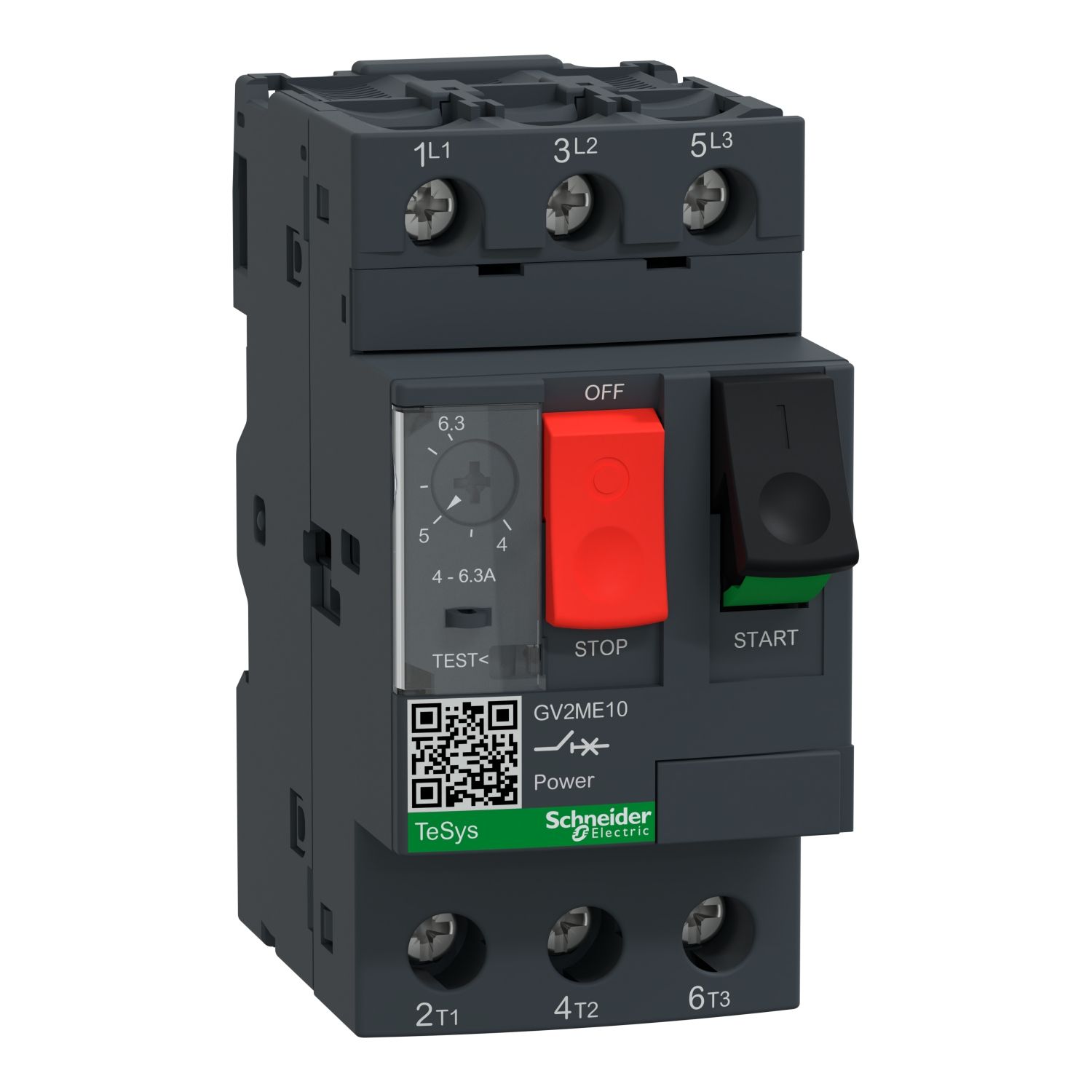 SCHNEIDER GV2ME MOTOR CIRCUIT BREAKER (GV2ME10 4-6.3A)