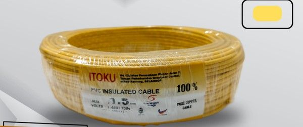 SE SETIA ELECTRIC ITOKU 1.5MM SINGLE CABLE SIRIM YELLOW