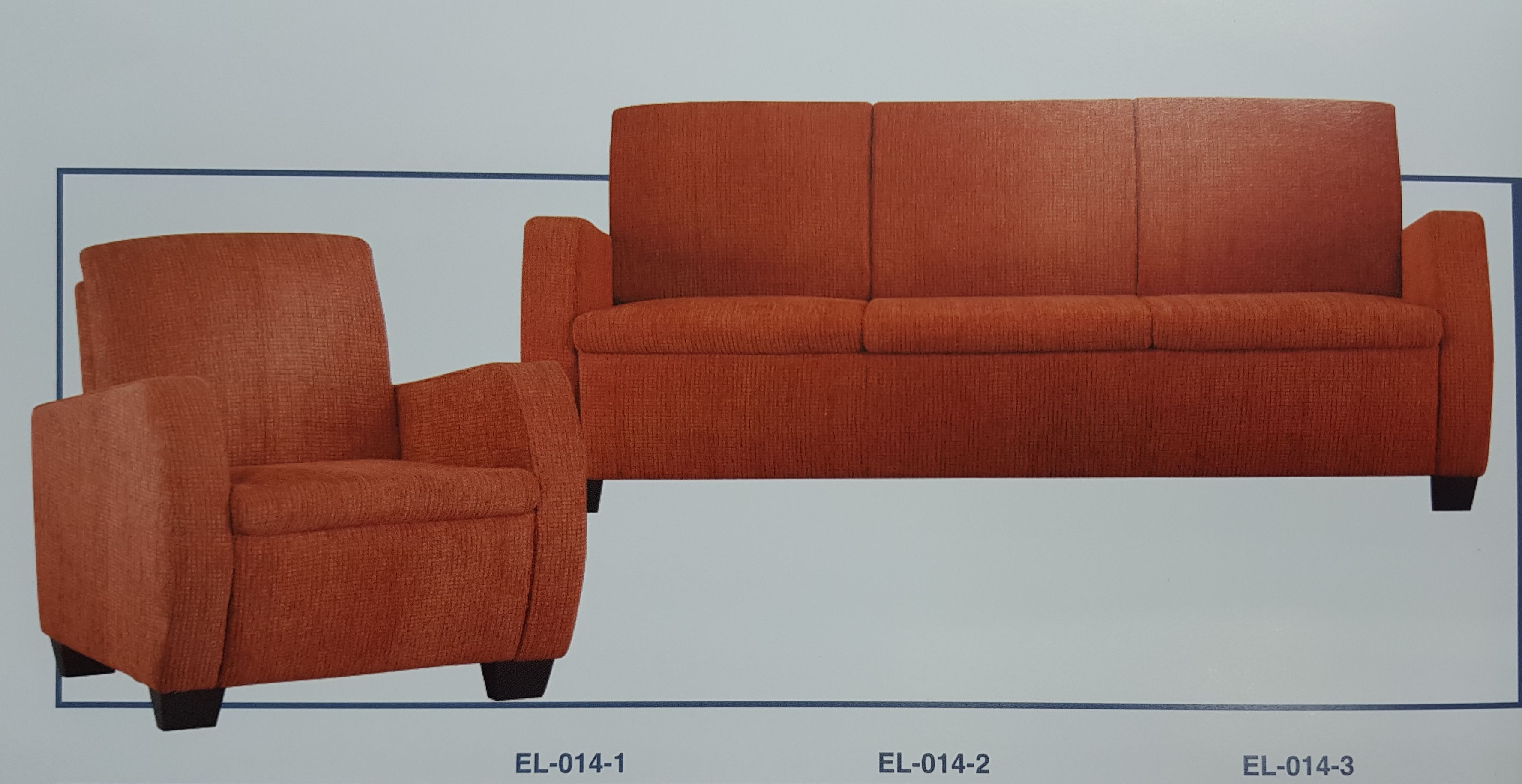 Sofa Fabric Sofa 3 Triple Seater PU Leather EL-014 /Sofa / Triple Seater SOFA
