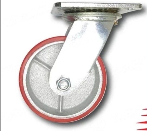 5'' (125mm) EXTRA HEAVY DUTY CPU FLAT BRAKE CASTOR